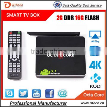 The latest Smart tv box Octa Core tv box CSA90 Android 5.1 OS RK3368 4K HD H.265 2GB RAM 16GB FLASH KODI