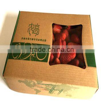 Strawberry packaging box made of recycled materials