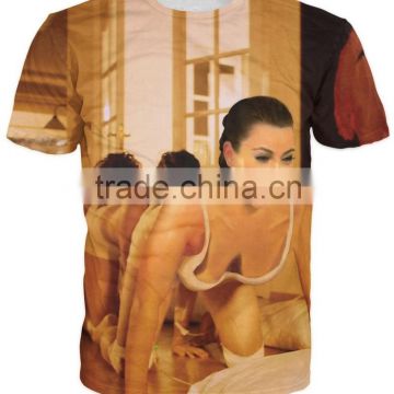 softextile fashion woman men 3d ladies t-shirt print design t shirt wholesale