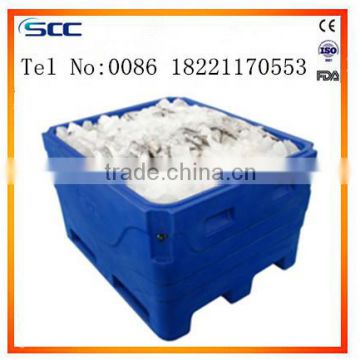 plastic storage crate for ice fish storage and moving fish tub ice fish box