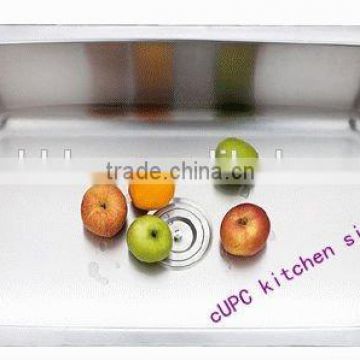 New arrival cUCP approval 8047A 16/18 gauge inox ss kitchen inset single bowl undermount stainless steel sink
