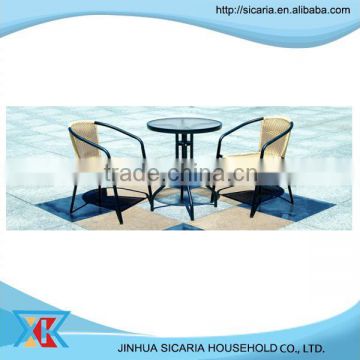 fashion outdoor wicker table and chair set