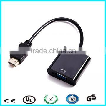 Support 3D 1080P HDMI To VGA Converter Adapter Cable For PC HDTV