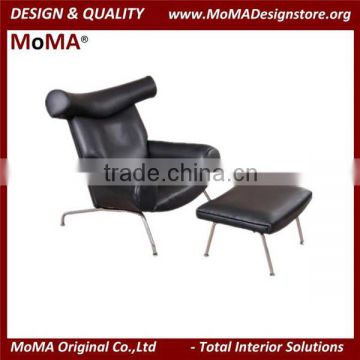 MA-YT106 American Style Living Room Hotel Lounge Chair With Footrest