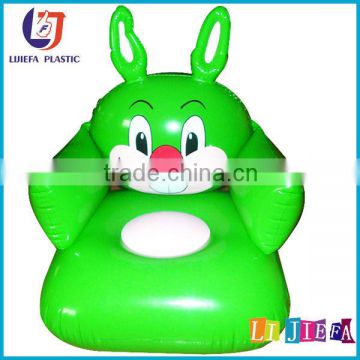 Green Rabbit-Shape Kid Inflatable Armchair,Inflatable Chair,Inflatable Armchair,Inflatable PVC Chair,Inflatable Sofa