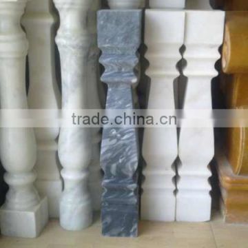 Home decoration marble baluster for stairs, stone pillars columns, stone railing balustrade