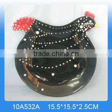 High Quality Ceramic Rooster Plate Wholesale