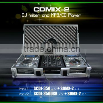 Professional CDMIX-2 DJ Mixer & MP3 /CD Player Pack Kit ( USB/SD/Disc/MP3 )