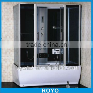 Complete square shower cabin with steam Y636