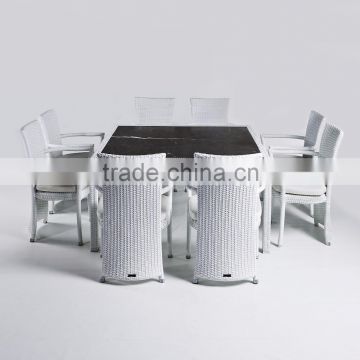 Synthetic Rattan Dining set Aluminium Frame - Patio Furniture - Outdoor Dining Chair