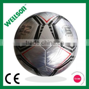 Branded metallic shine PVC soccer ball