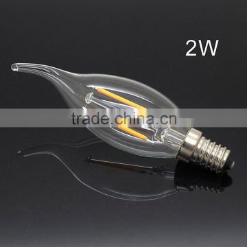 E14 E27 Dimmable Filament Candle LED 2W 4W 6W with CE RoHS