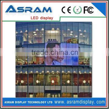 high brightness glass led display for building/exhibitions