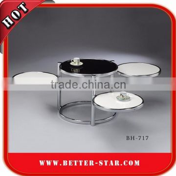 Expandable Glass Coffee Table, Rotating Glass Coffee Table, Adjustable Glass Coffee Table