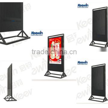 55'indoor advertising of double touch screen kiosk for indoor advertising