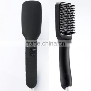 Ceramic PBT Not Hurt Anti-Scald 2 In 1 Anion Hair Straightener Brush