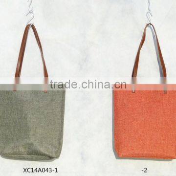 canvas tote in shopping bag