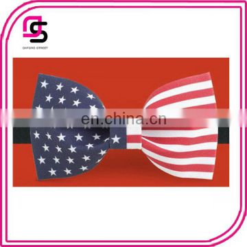 American Flag Bow Tie Fashion Bow Tie Satin Band Bow Tie