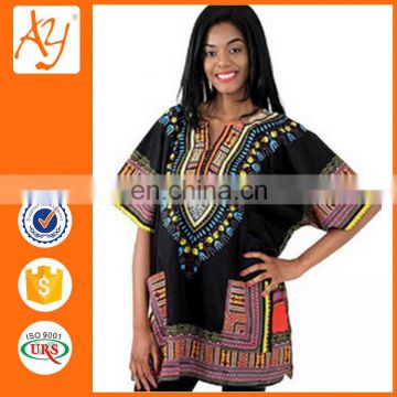 Africa leisure printed cotton blouse and retail