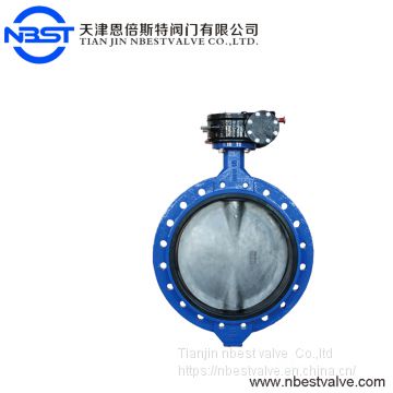 Standard Worm Gear Operated Butterfly Valve Stainless Steel Shaft