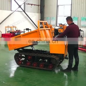 1 ton diesel crawler dumper with rubber track