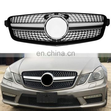 Diamond Grill Front Hood Silver Grille 2010 -2013 for Mercedes-Benz E W212 E300