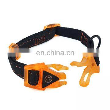 Hot selling quick release dog collar with LED buckle  safe walking dog collar  outdoor collar