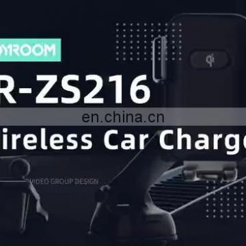 Joyroom JR-ZS216 15w three-axis electric wireless charging car holder support OEM