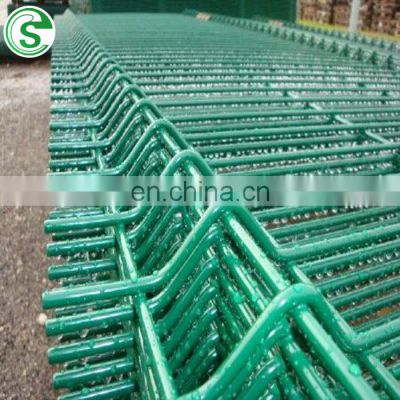 RAL color steel iron V fold welded wire mesh 3D bending fence