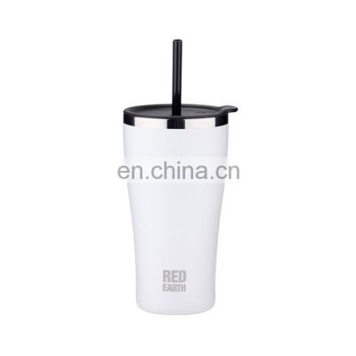 316 Stainless steel water mug 530ml Vacuum insulated straw cup Double walle customized logo thermo leak proof coffee cup w/lid