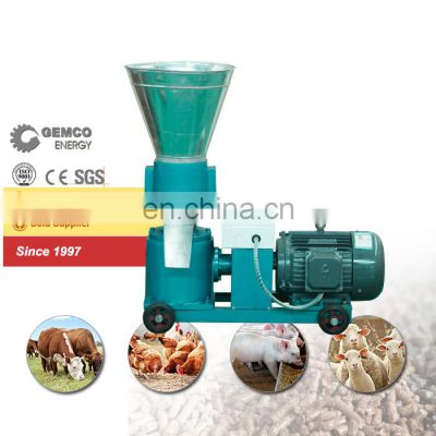 GEMCO Mill cattle poultry feed pellet making use animal poultry feed making farm machine