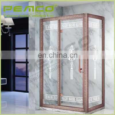 Modern Home Hotel Bathroom stainless steel enclosed shower cubicles frame