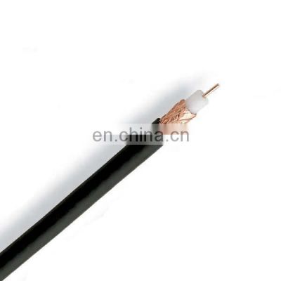 RG59 Coaxial Cable 1.02mm CCS Cu Conductor With Al foil Braiding RG coaxial cable