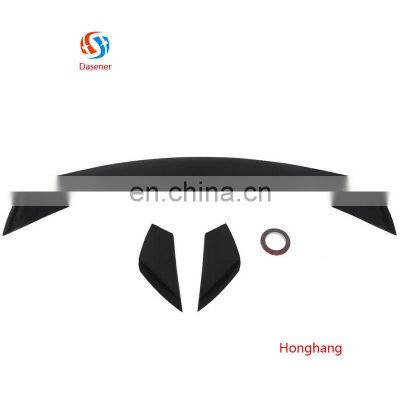 Honghang Automotive Parts Factory Sell Rear Wing Spoiler, Three Stages ABS GT350 Style Rear Trunk Spoiler For Mustang 2015-2019