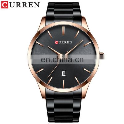 CURREN 8357 Mens Stainless Steel Metal Strap Japan Quartz Watches Calendar Classic Business New Model Watch Men