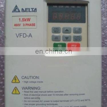 Delta Inverter VFD015A43B VFD-A Series 1.5KW 3 PH 380V 4.2A High Function Low Frequency Inverter