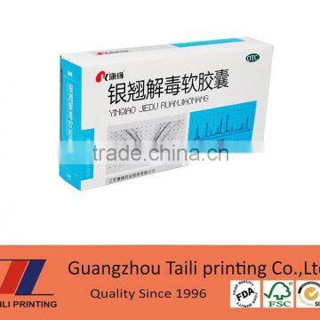 Wholesale custom printed medicine packaging boxes