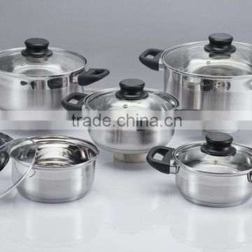 10 pcs stainless steel pots