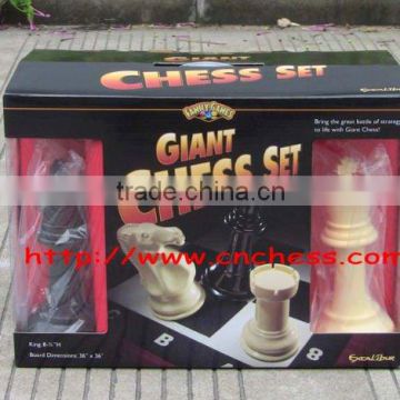 garden chess set with king tall 8inch