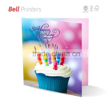 Digital printing low quantity customised Happy Birthday cards from India