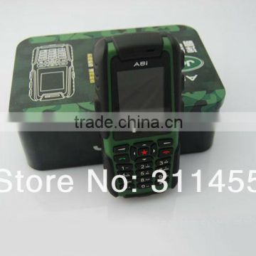 Freeshipping, Jeep A8i Outdoor Military Waterproof phone Shockproof cell phone 1.3mp camera Dual SIM,