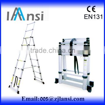 as seen on tv 2016 nonslip portable aluminum telescopic ladder supermarket ladder