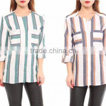 new season spring summer 2016 casual shirts for women made in Turkey