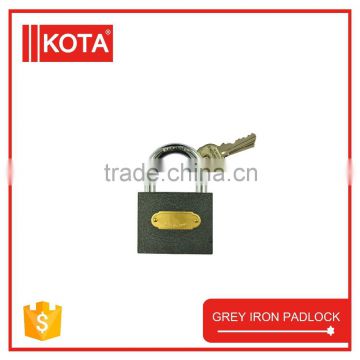 3 Iron Keys Grey Iron Padlock Iron Gate Door Lock                        
                                                Quality Choice