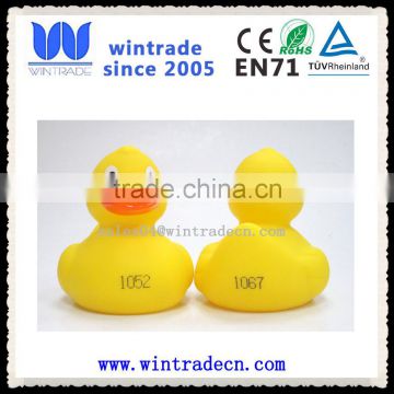 10cm yellow numbered duck weighted race duck