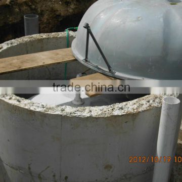 China PUXIN Durable Hydraulic Pressure Family Size Biogas Plant Design for 10-500 kg per day Food Waste Treatment