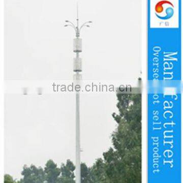 Galvanized disguised antenna poles/monopole tower