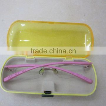 Plastic reading glasses case box