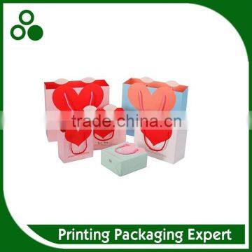 ORIGINAL CHINA FACTORY PROMOTION LOVE HEART FLAP WEDDING GIFT PAPER BAG