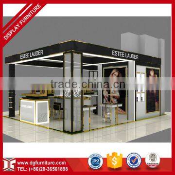 Retail shop cosmetics countertop display design showcase